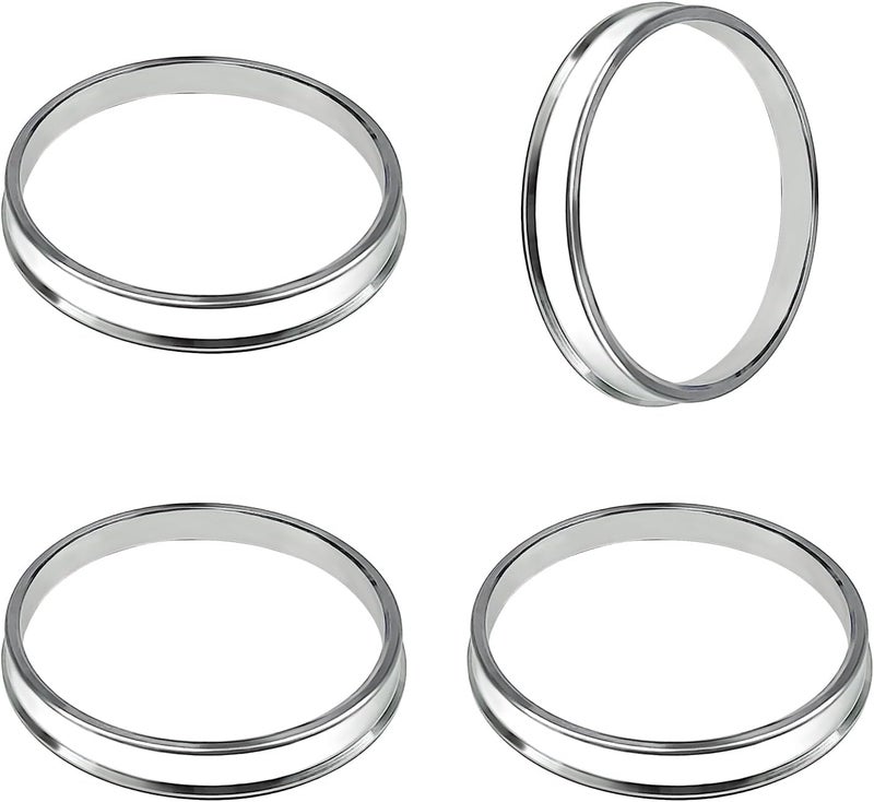 MTRPS 4 PCS Hub Centric Rings, 67 ID to 73 OD Wheel Center Bore Shaft Shock Absorbing Spacer, Aluminum Alloy Wheel Hubrings Compatible with Most Vehicles, Car Accessories - Image 1